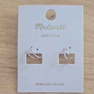 Madewell Sterling Silver Hoop Earrings